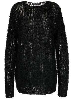 Пуловер от мохер Junya Watanabe черно