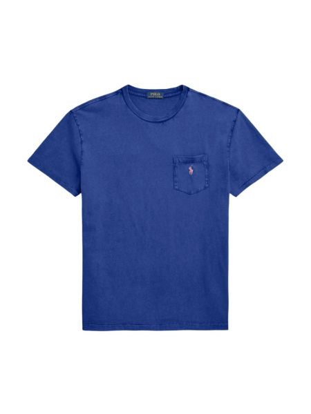 Koszulka z krótkim rękawem Ralph Lauren niebieska