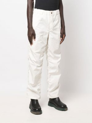 Drapované rovné kalhoty Undercover bílé