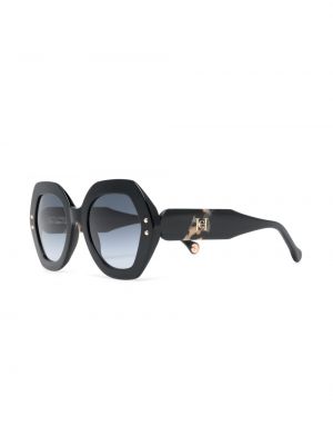 Oversized sluneční brýle Carolina Herrera černé