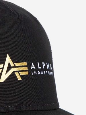 Kšiltovka s potiskem Alpha Industries černá