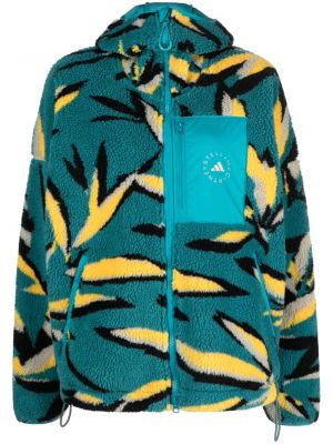 Fleece jacke mit print Adidas By Stella Mccartney blau