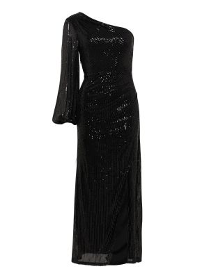 Βραδινό φόρεμα Tussah μαύρο