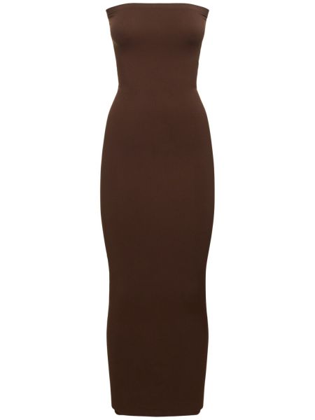 Jersey dress Wolford brun