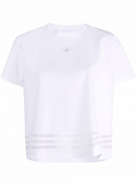 Camiseta con bordado Adidas blanco