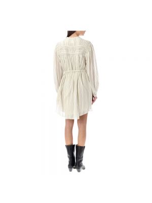 Sukienka mini w paski Isabel Marant Etoile beżowa
