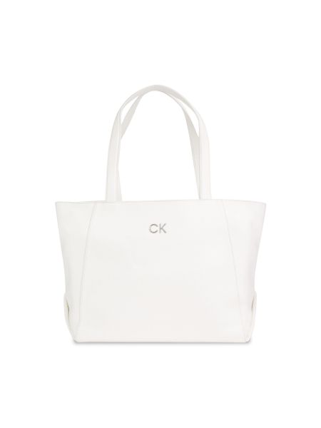 Nákupná taška Calvin Klein biela