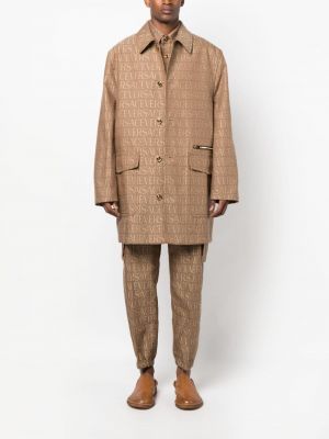 Žakardinis paltas Versace ruda