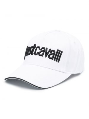 Medvilninis siuvinėtas kepurė su snapeliu Just Cavalli