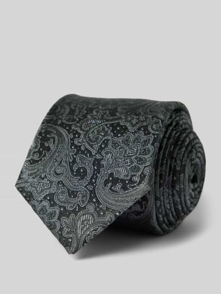 Jedwabny krawat z wzorem paisley Monti