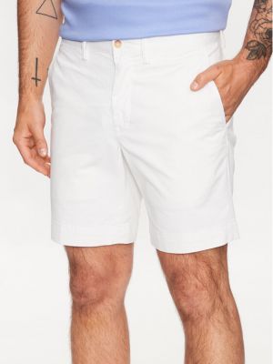 Kratke hlače slim fit Polo Ralph Lauren bijela