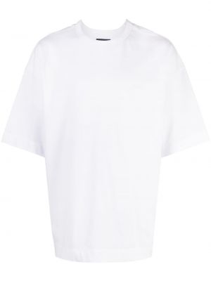 Памучна тениска с принт Juun.j бяло