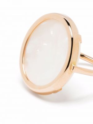Z růžového zlata prsten s perlami Ginette Ny