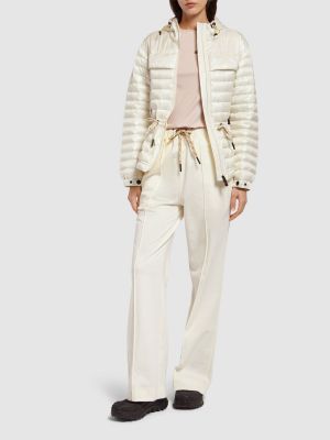 Najlonska pernata jakna Moncler Grenoble bijela