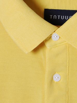 Megztas polo marškinėliai Tatuum geltona