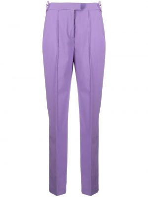 Rovné kalhoty se srdcovým vzorem Nensi Dojaka fialové