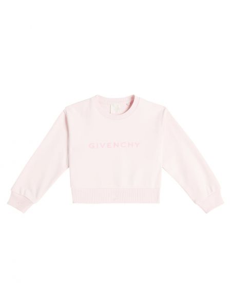 Jersey bomull hettegenser for jenter Givenchy Kids rosa