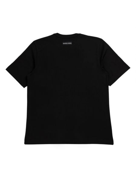 Camiseta de algodón Marine Serre negro