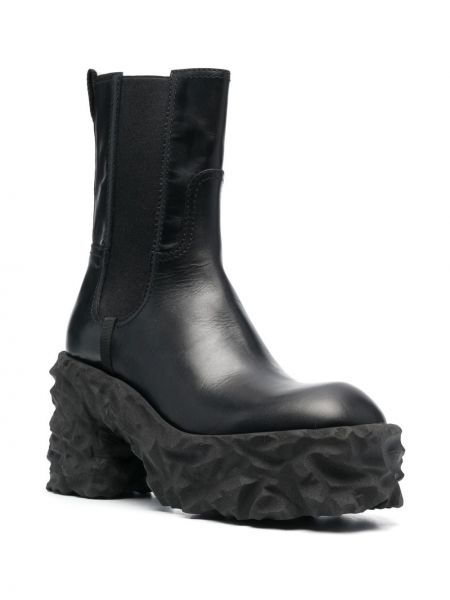 Chunky kotníkové boty na podpatku Premiata černé