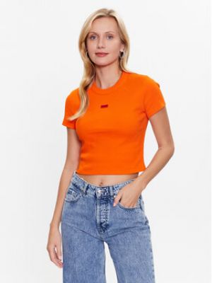 T-shirt slim Hugo orange