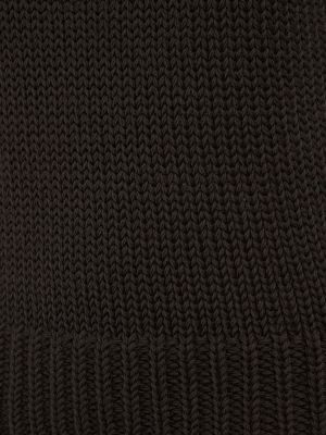 Medvilninis megztinis be rankovių chunky Lemaire ruda