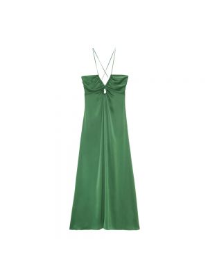 Zielona sukienka długa Tara Jarmon