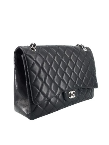 Bolsa de hombro retro Chanel Vintage negro
