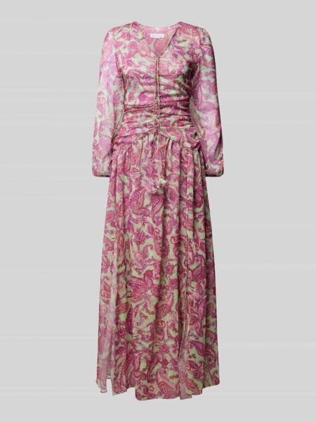 Sukienka długa z wzorem paisley Adlysh
