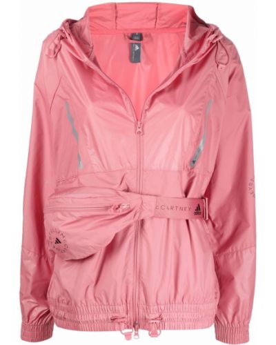 Płaszcz przeciwdeszczowy z printem Adidas By Stella Mccartney, różowy