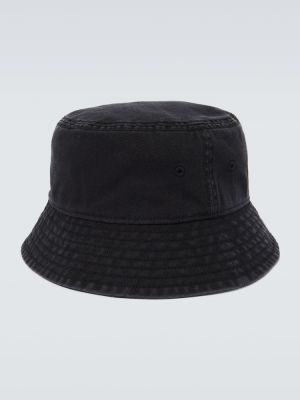 Bavlněný klobouk s výšivkou Y-3 černý