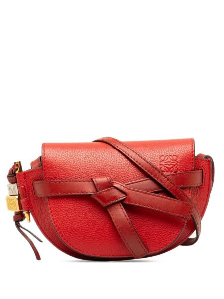 Δερμάτινη μίνι τσάντα Loewe Pre-owned κόκκινο
