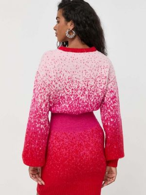 Oversized gyapjú mini ruha Silvian Heach rózsaszín