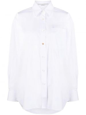 Chemise en coton avec manches longues Stella Mccartney blanc