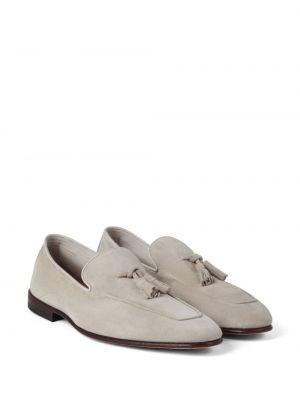 Seemisnahksed loafer-kingad Brunello Cucinelli beež