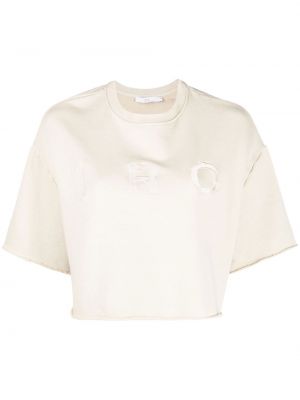 T-shirt mit stickerei Iro beige