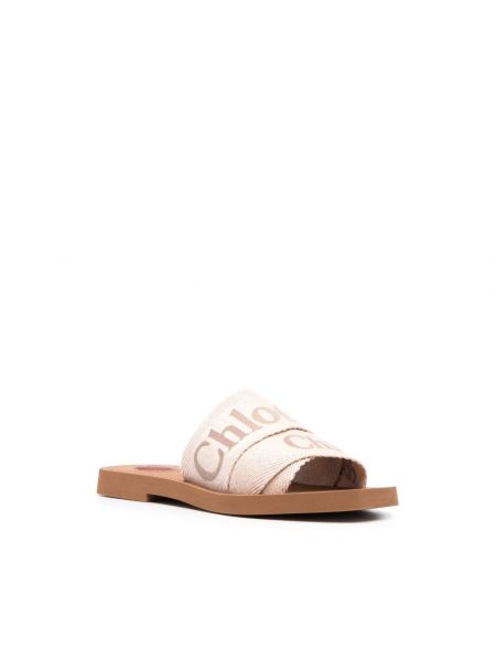 Sandalias con bordado Chloé beige