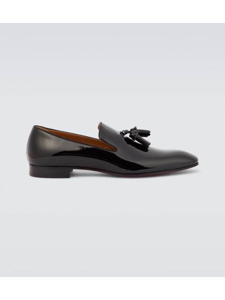 Δερμάτινα loafers από λουστρίνι Christian Louboutin μαύρο