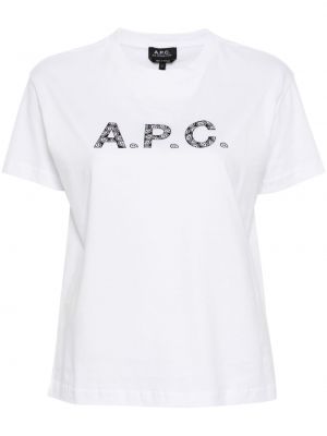 T-shirt mit print A.p.c.