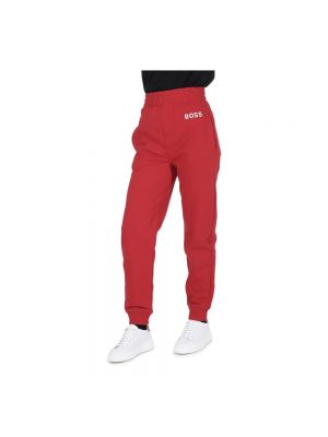Spodnie sportowe Hugo Boss czerwone
