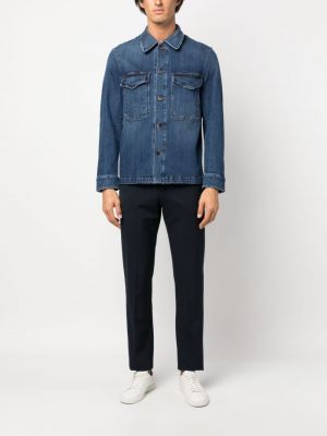 Jeansjacke mit geknöpfter Barena blau