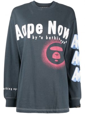 Långärmad t-shirt Aape By *a Bathing Ape® blå