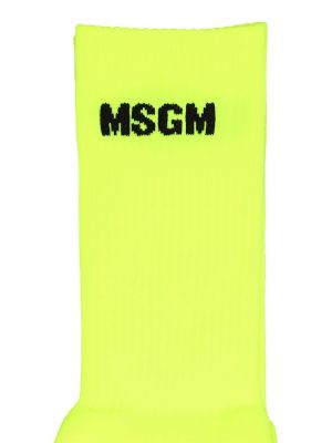 Чорапи Msgm жълто