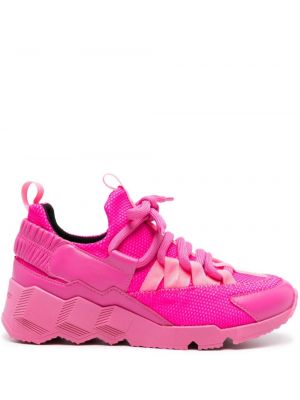 Sneakers με κορδόνια με δαντέλα Pierre Hardy ροζ