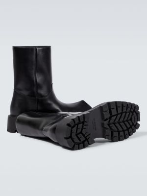 Kožené chelsea boots Balenciaga čierna