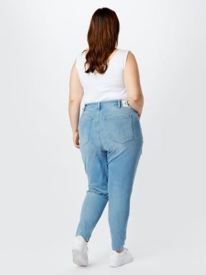 Дънки skinny fit Calvin Klein Jeans Curve светлосиньо