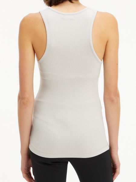 Кроп-топ с вырезом на спине Calvin Klein серый