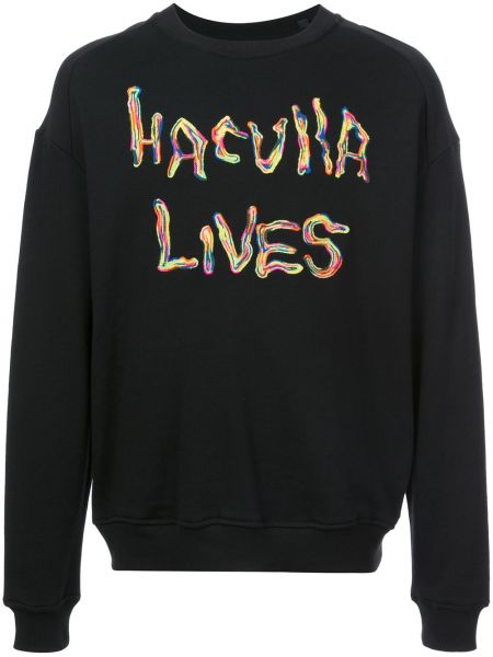 Oversize sweatshirt mit print Haculla schwarz