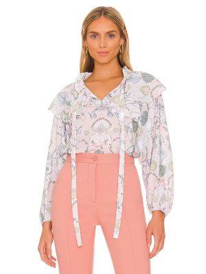 Длинная блузка с длинными рукавами See By Chloe, розовая