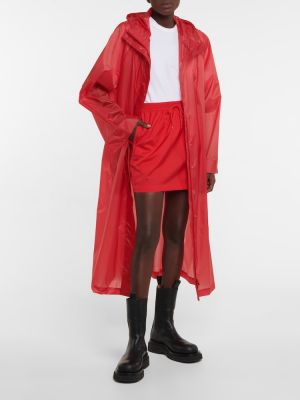 Fustă mini cu talie înaltă Wardrobe.nyc roșu