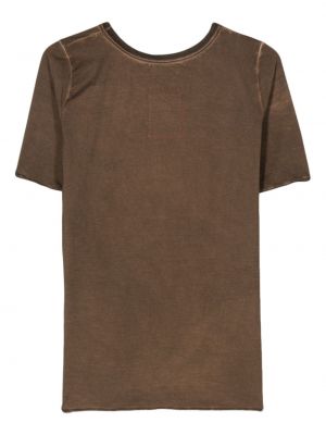 Medvilninis marškinėliai Uma Wang ruda